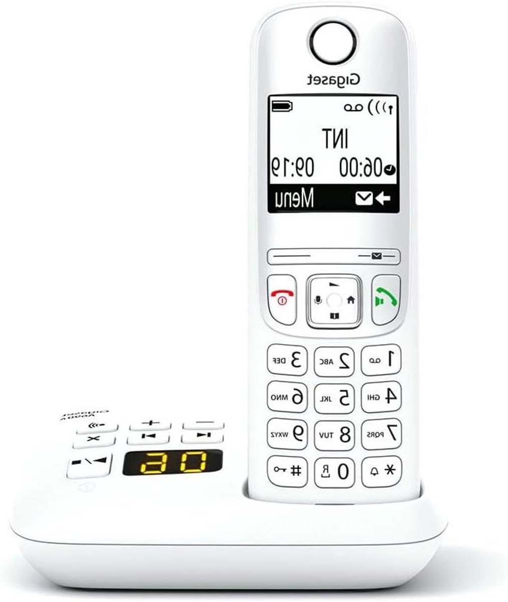 Draadloze Telefoon - Huistelefoon - Thuis Bellen - Met Antwoordapparaat - 10 Uur Beltijd - Wit