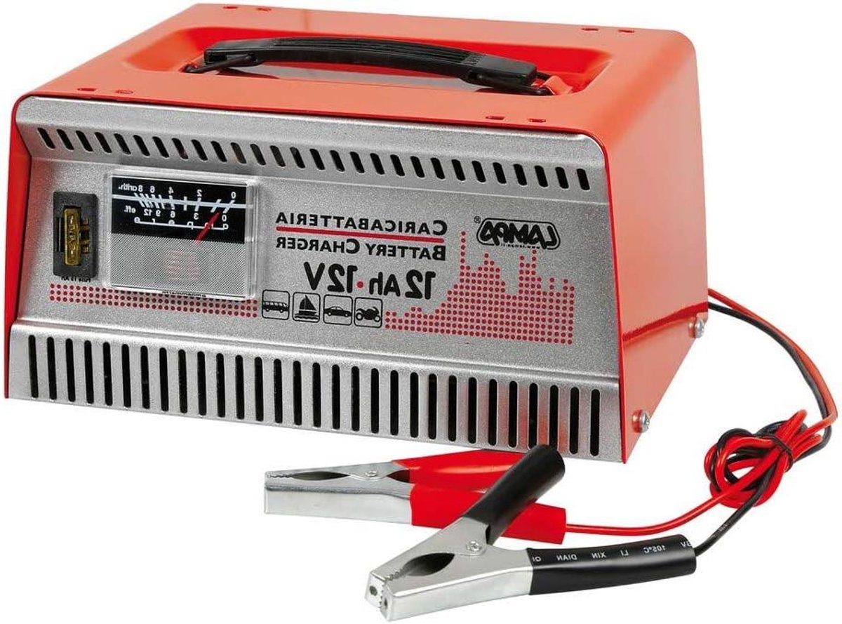 Acculader - Batterijlader - Voertuigen Opladen - Snellading 12A - 12 Volt - Metaal