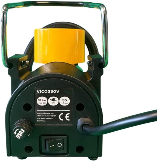 Mini Compressor - Luchtpomp Elektrisch - Banden Oppompen - Krachtig en Compact - 150 PSI - Zwart — afbeelding 4
