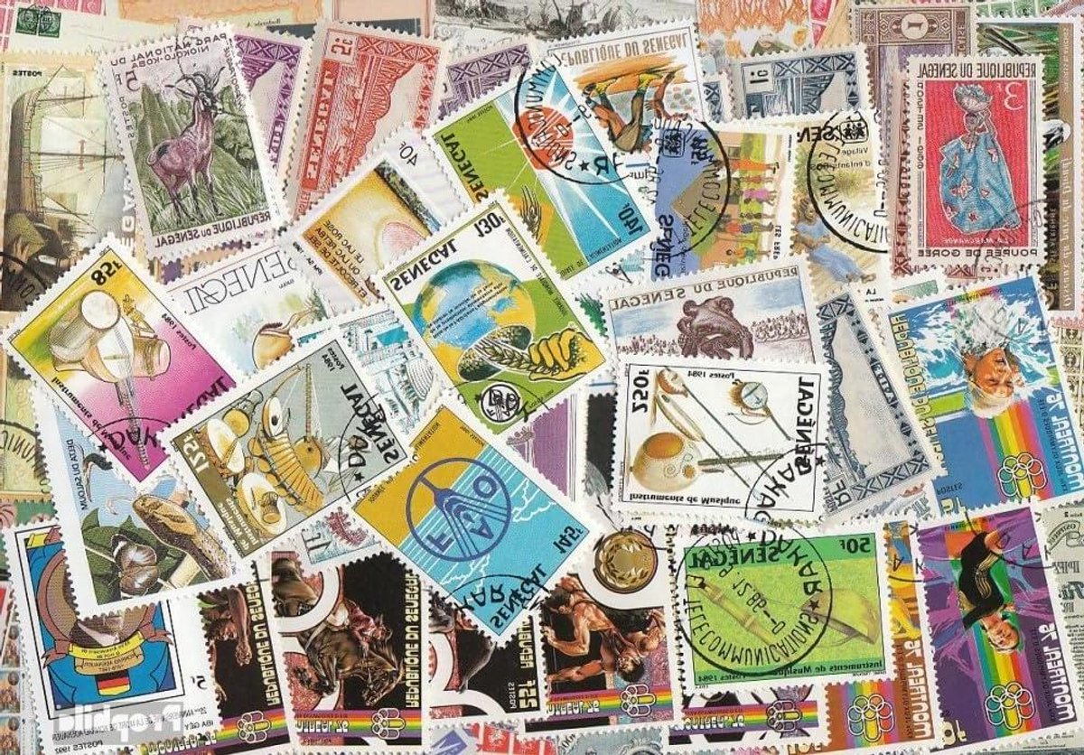50 Verschillende Postzegels Senegal