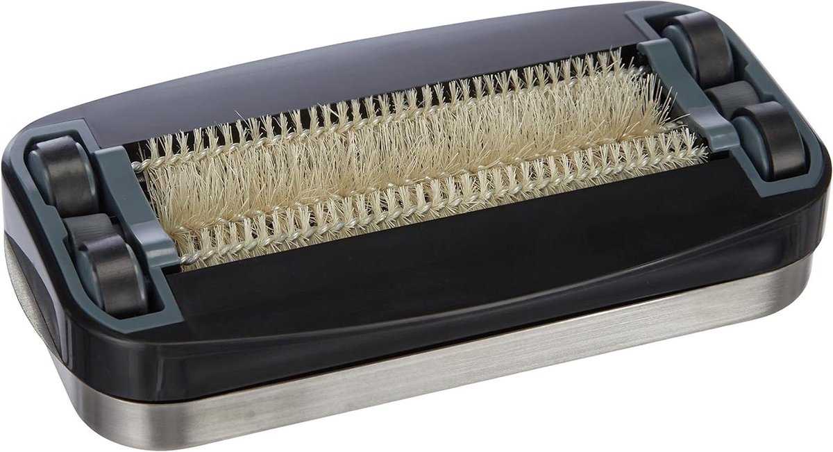 Kruimelborstel - Borstel voor kruimels - Schoonmaken aanrecht - Europees product - 165 cm - Metallic