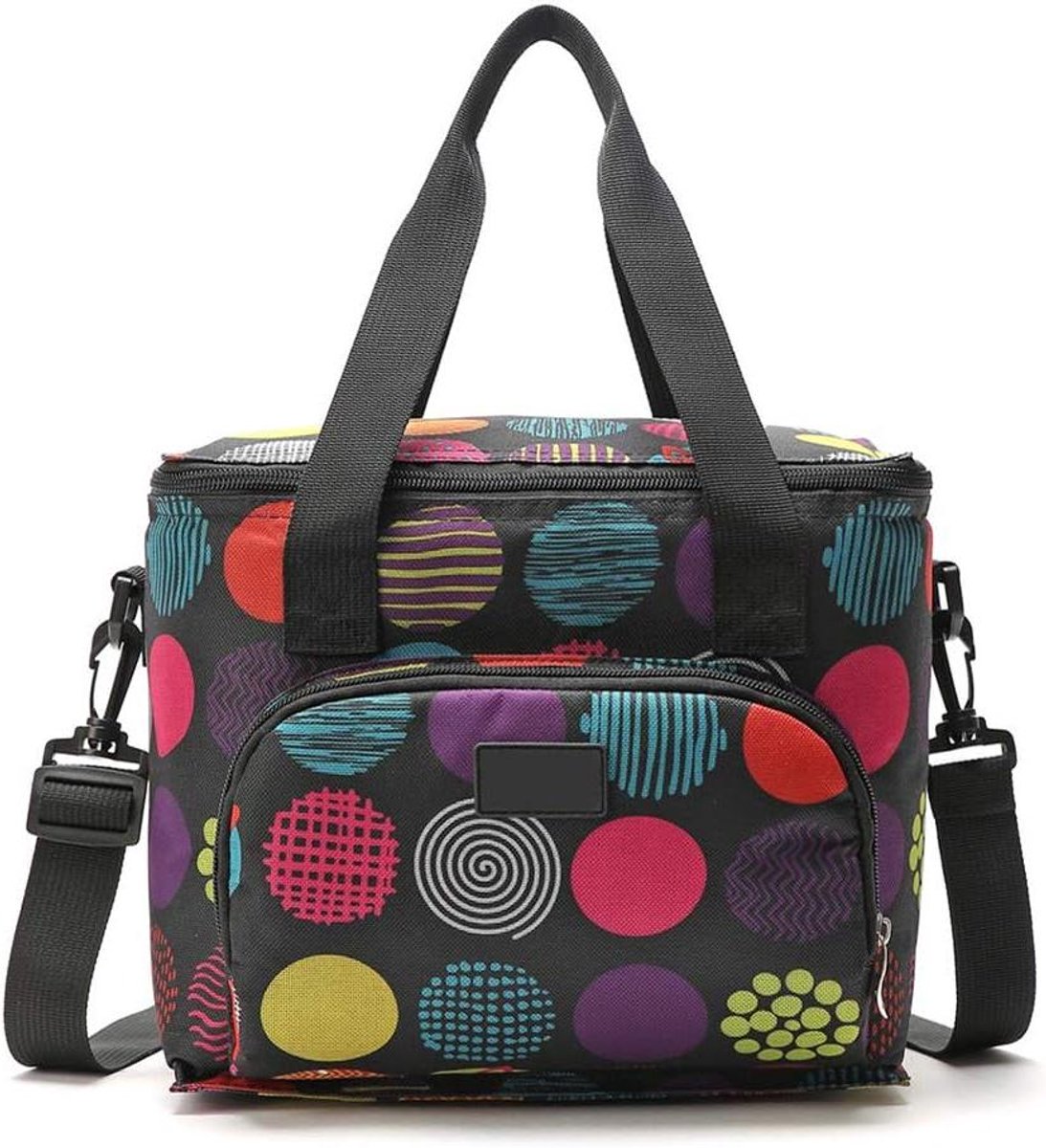 Geïsoleerde Lunchtas - Thermos Lunchbox - Eten Warm Houden - Dot Print Patroon - 10 Liter - Niet gespecificeerd