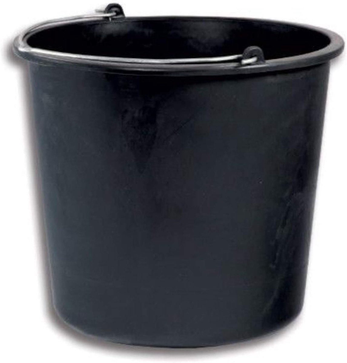 Bouwemmer Rond - Emmer Constructie Mortel - Bouw Werkzaamheden - Metaal Handvat - 20 Liter - Grijs