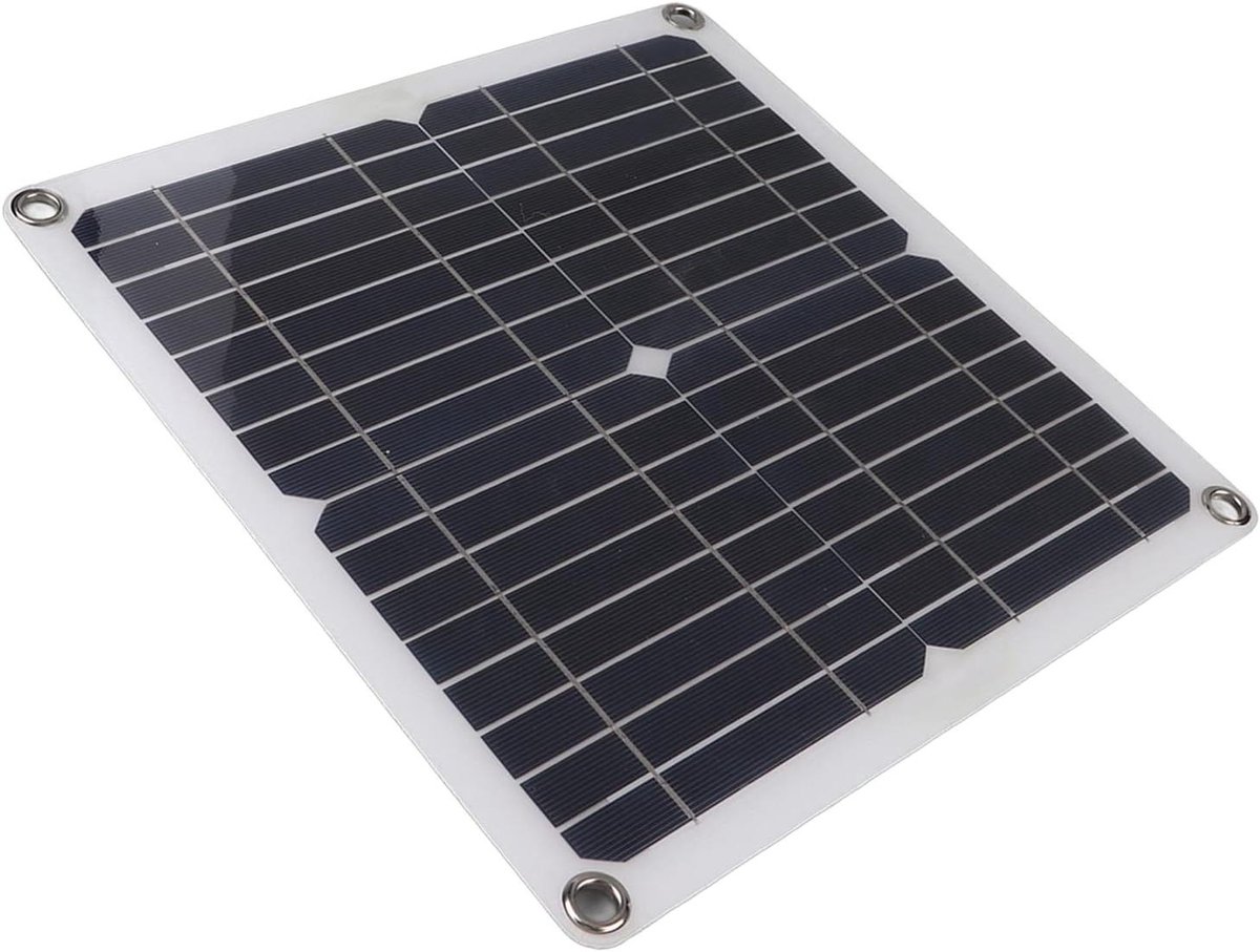 Monokristallijn Zonnepaneel - Draagbare Zonnepaneelset - Buitenactiviteiten - Hoog Rendement Cellen - 200 Watt - Zwart