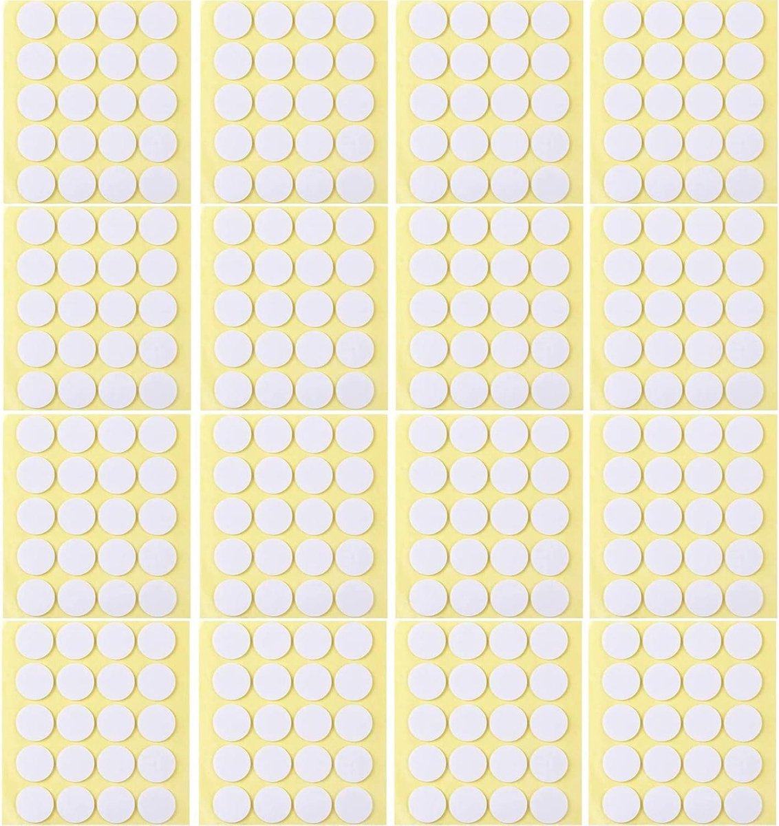 Kaarsen Wikkel Stickers - Dubbelzijdige Stickers - Kaarsen Maken - Hittebestendig - 20 mm - Wit