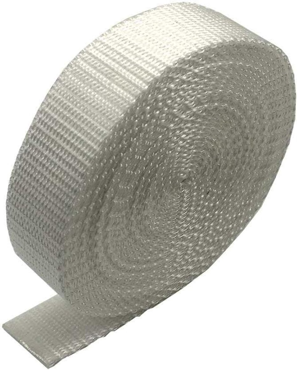 Singelband - Banden Rugzakken - Bagage Vastzetten - Breukbestendig Polypropyleen - 5 meter - Wit