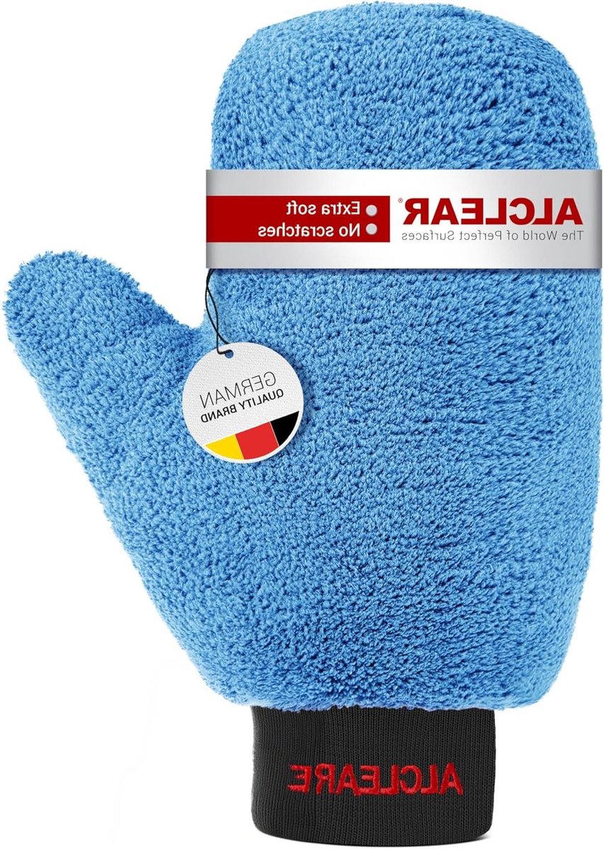 Velgen Was Mitten - Autoborstel Reiniger - Auto Onderhoud - Zonder Chemicaliën - 26 x 12 cm - Blauw