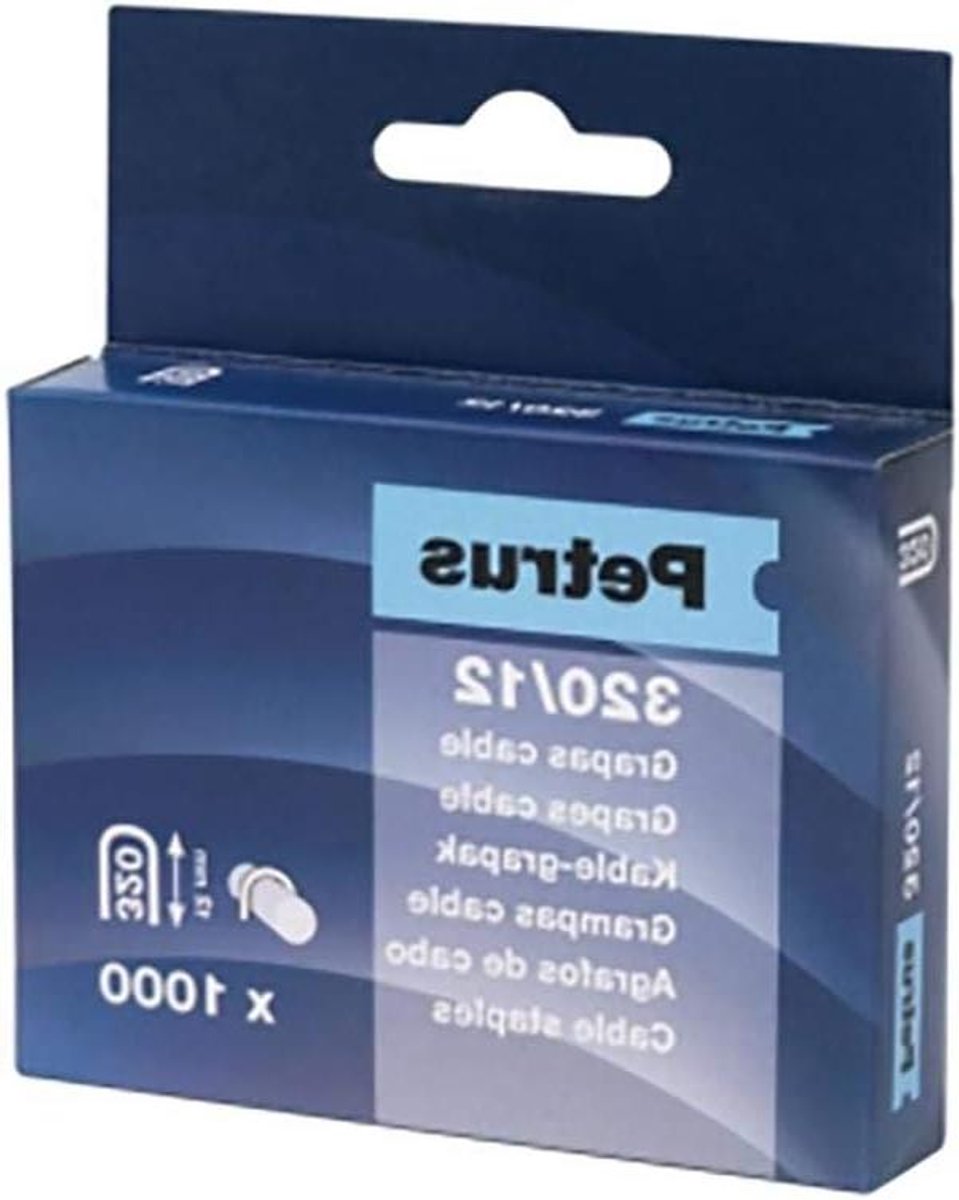 1000 Verzinkte nietjes voor nietmachine 320/12 mm