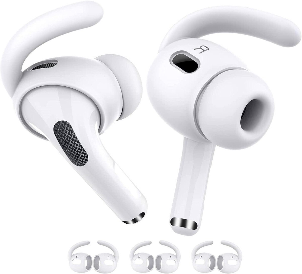 Oordopjes Oorhoezen - Anti-slip Doppen - Verbeter Geluid - Specifiek voor Airpods Pro 2 - 3 Paar - Wit
