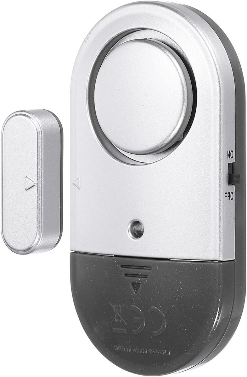 Deuralarm Sensor - Raam Alarm - Huis Beveiligen - Krachtig Geluid - 125dB - Zwart