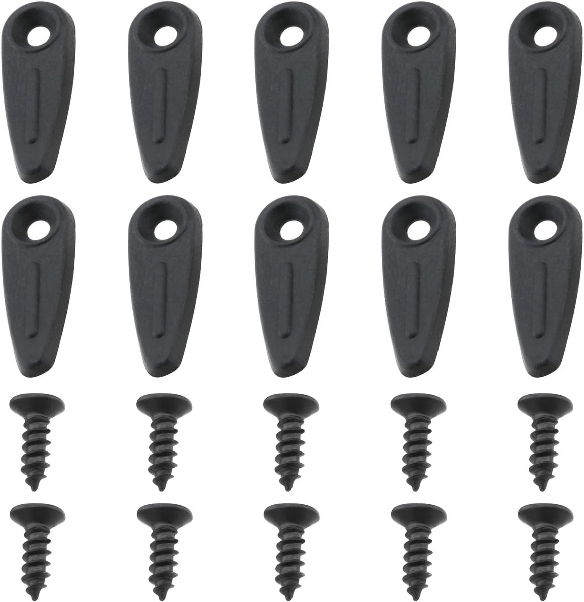 100 sets 2,5 mm frame draaiknop fotolijst achterpaneel plastic gesp met schroeven voor opknoping foto's foto's tekeningen zwart