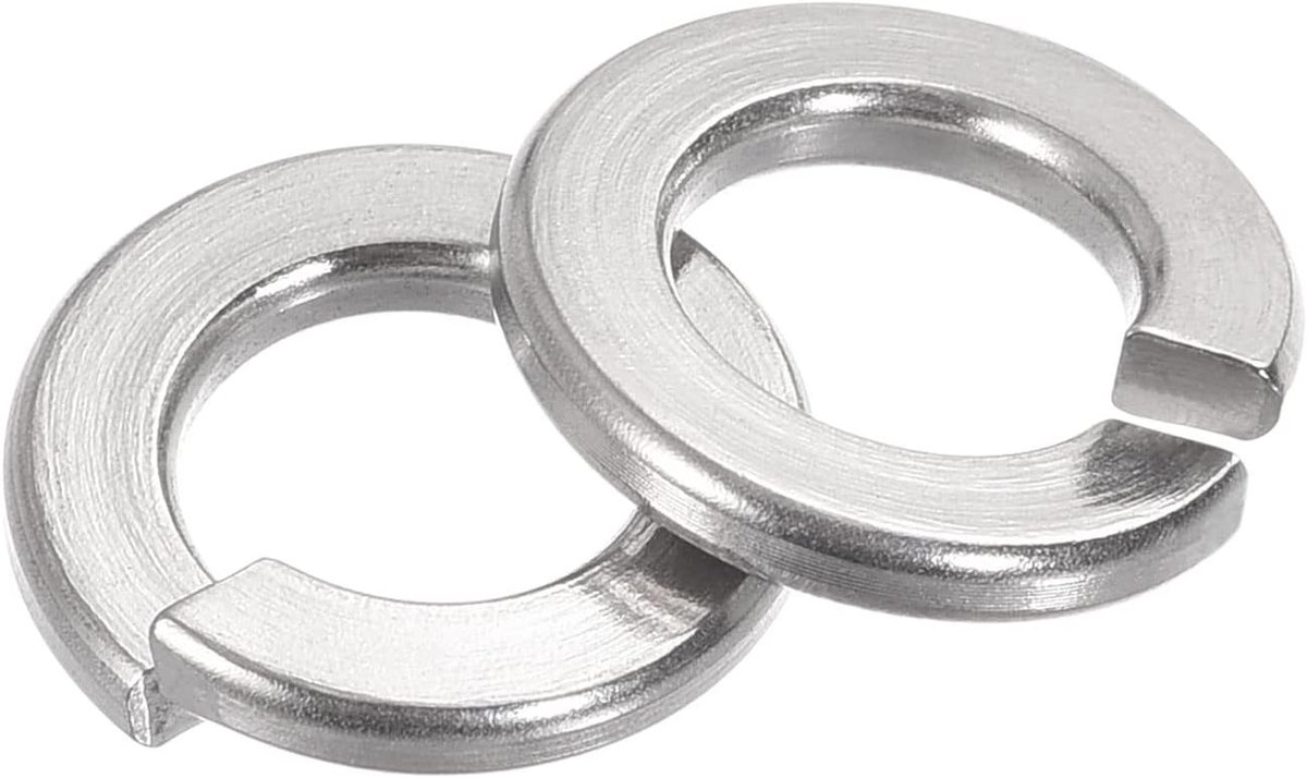 sourcing map 25 stuks gespleten borgschijf 304 roestvrij staal veerschijf 3/8 inch