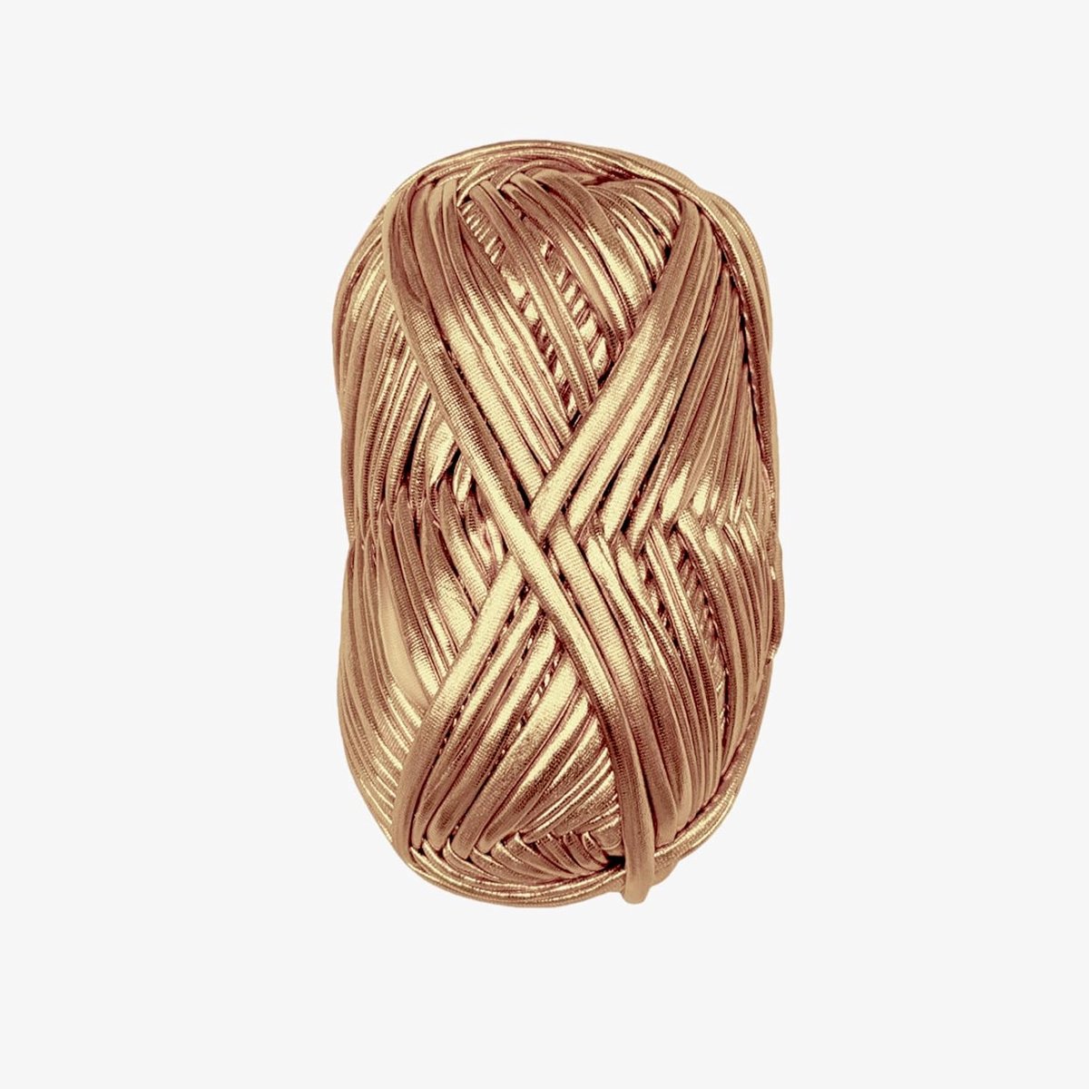 130 yards Metallic T-shirt-garen, haakgaren, glanzend goud, accessoires voor haakprojecten