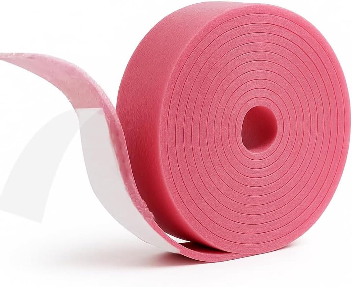 Zelfklevend, 50 mm x 5 mm x 10 m, edge-isolatiestrip voor dekvloer, randisolatiestrips, isolatieband voor vloerverwarming, geluidsisolatie en warmte-isolatie
