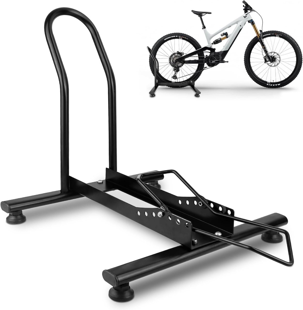 1/2 stuks fietsstandaard, van staal, verstelbaar, professionele vrijstaande standaard, stabiele fietsstandaard voor 20-29 inch MTB, e-bikes, racefiets (1 stuk, nieuwe stijl)
