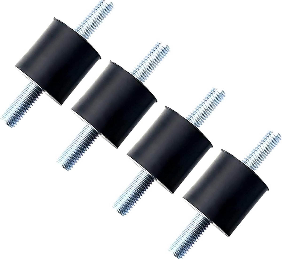 x 18 rubberen buffer trilisolator, luchtcompressorpomp, anti-vibratie, rubberen houder, schokdemper, anti-vibratie-isolatie, rubberen lagers, bootspoelen, rubberen lagers, schokdempers (VV25*20)