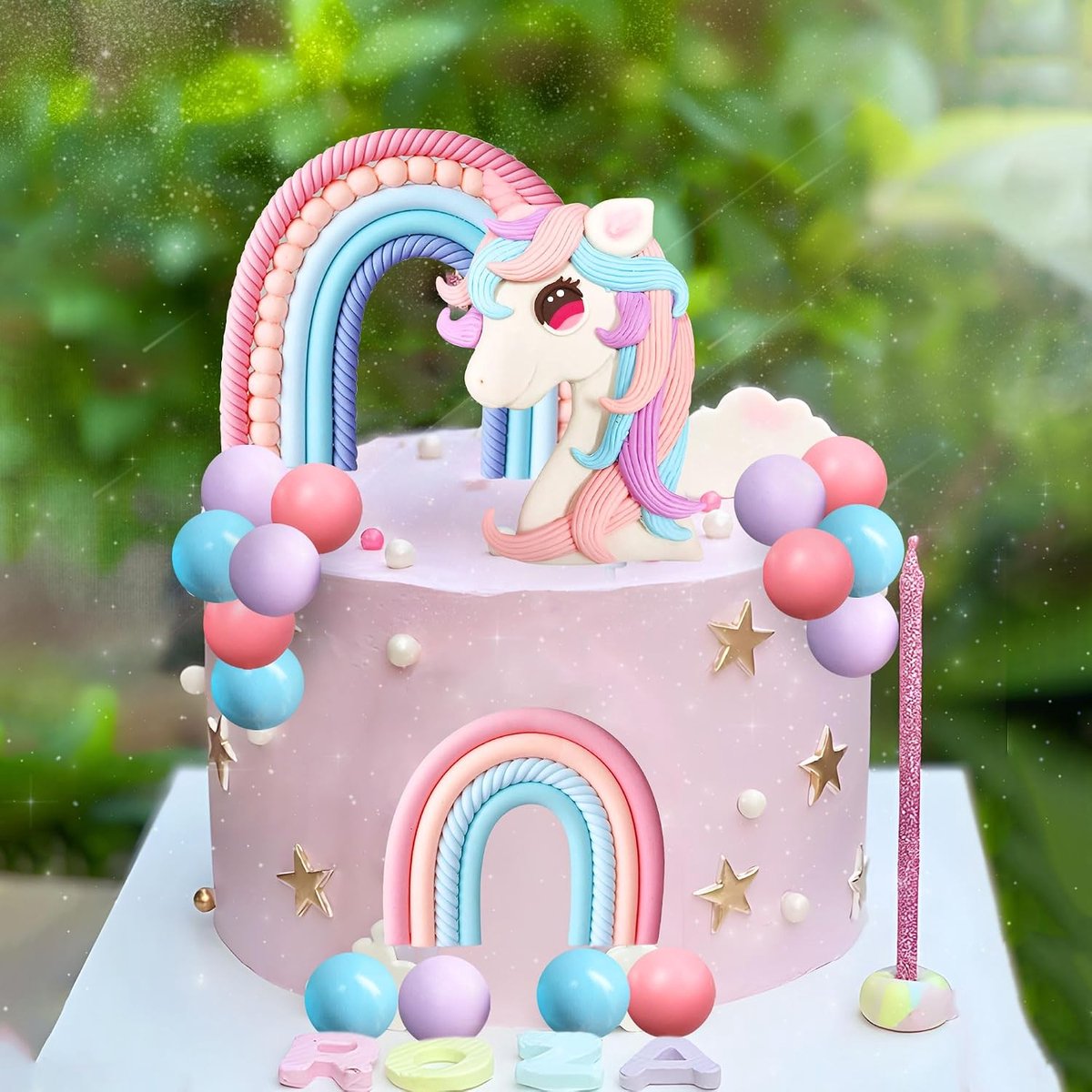 Taartdecoratie pony verjaardagsdecoratie regenboog | Eenhoorn taartdecoratie pony verjaardagsdecoratie regenboog taartdecoratie eenhoorn feestgeschenken regenboog