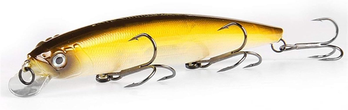 Vistuig 14 cm 22g - Shone kunstaas minnow - Wolfraam gewicht systeem - Perfect voor vissen - SnelShoppen