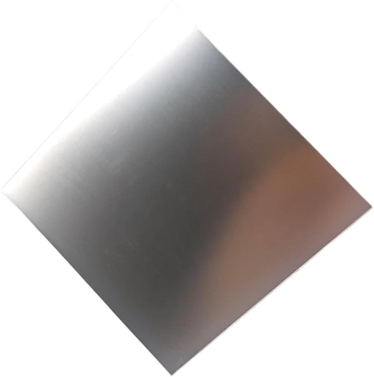 Aluminium Graveerplaten - Naamplaatjes Metaal - Naamplaatjes Maken - Geanodiseerde Afwerking - 100x100mm 1mm dik - Zilver