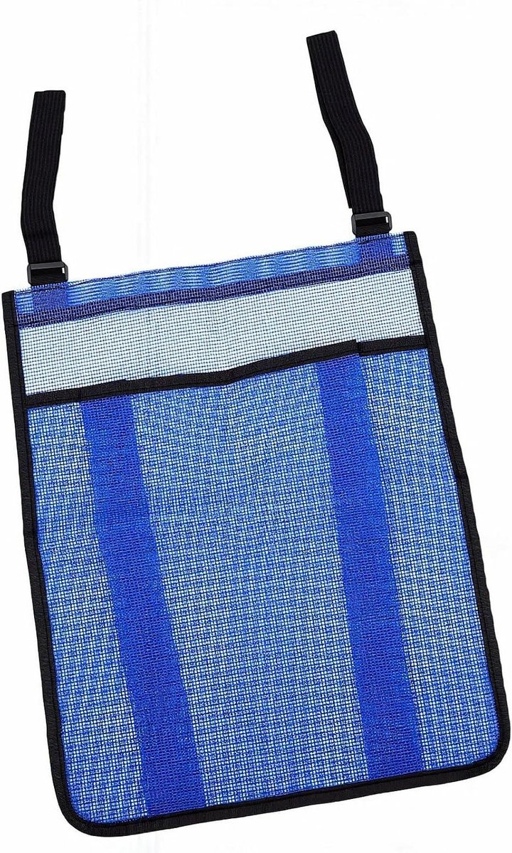 Trampoline Opbergtas - Net Tas - Trampoline Accessoires Opslaan - Verstelbare Klittenbandriemen - 22 x 18 x 2 cm - Zwart