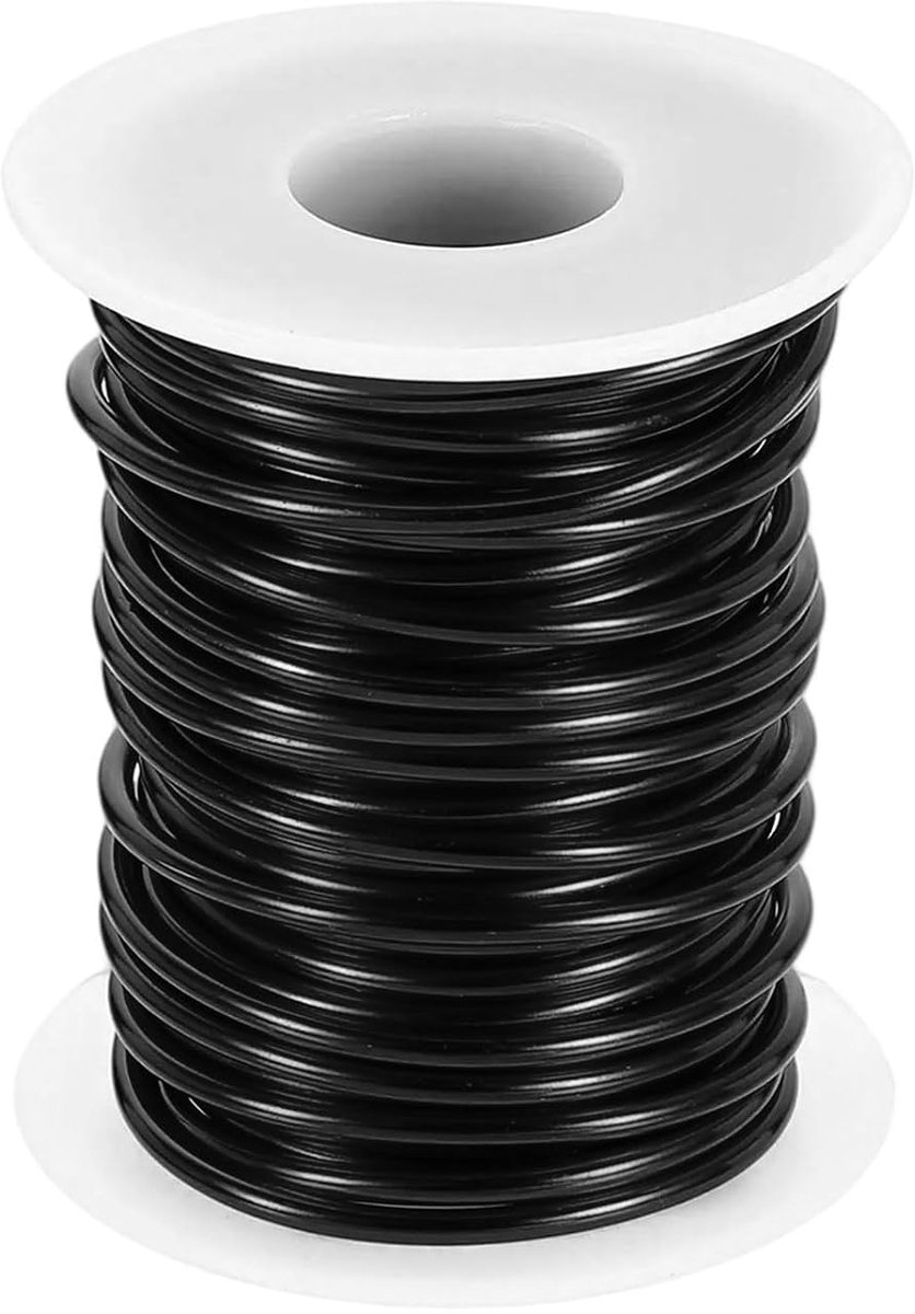 Draad, 10 gauge aluminiumdraad, 2,5 mm x 10 m (D x L), flexibele buigzame aluminiumdraad, metaal, sieradendraad, bloemendraad voor sieradenmaking, modelleren, knutselen, doe-het-zelf