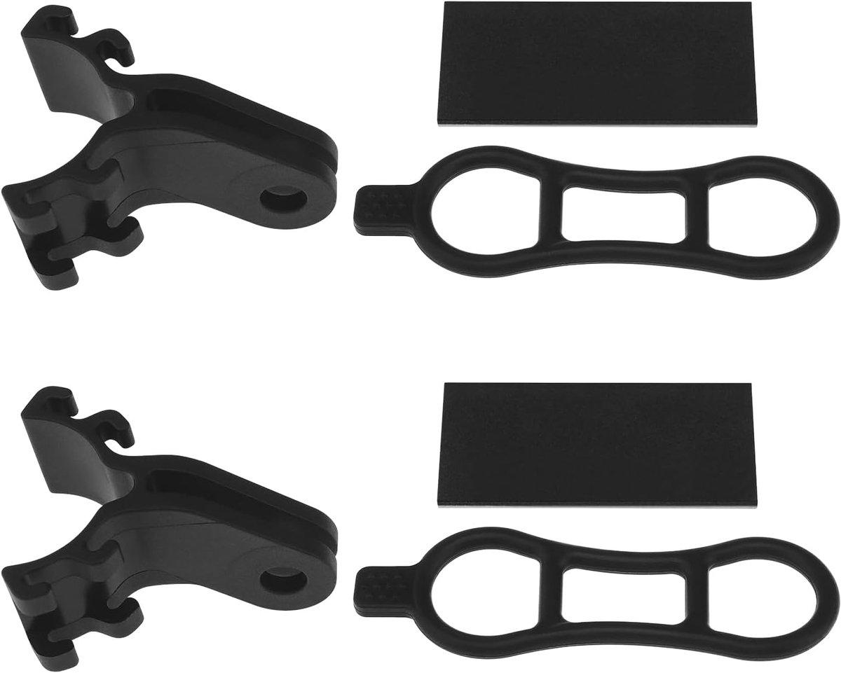 2Pcs Fiets Stuur Zaklamp Houder Fiets Torch Beugel Clip Klem Fiets Torch Houder Verstelbare Fiets Zaklamp Beugel Fiets Zaklamp Mount Accessoires