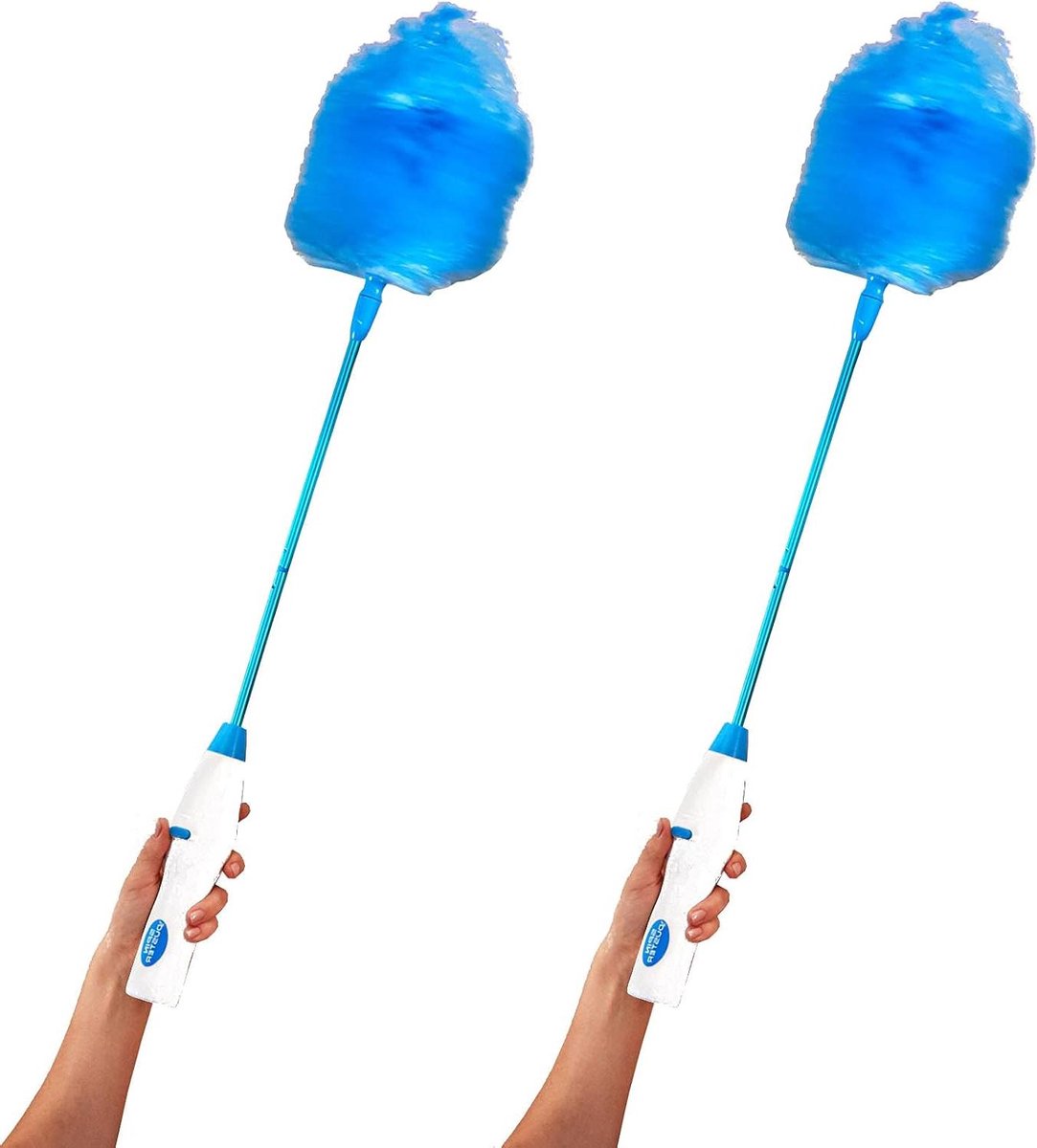 Elektrische Plumeau - Stofwisser Set - Huis Reinigen - Roterende Opzetstukken - 50-76 cm - Meerkleurig