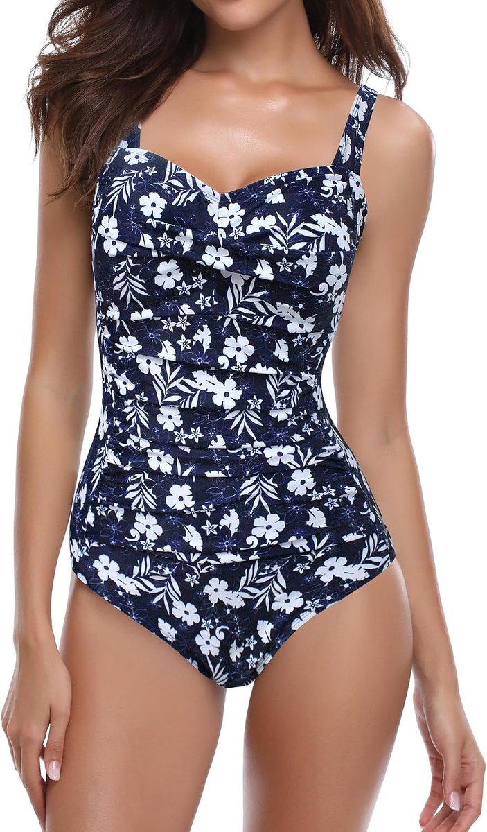 Dames Badpak Vintage Retro Jaren 1950 Pin-up Halter Monokinis Tummy Control Badmode Badpak