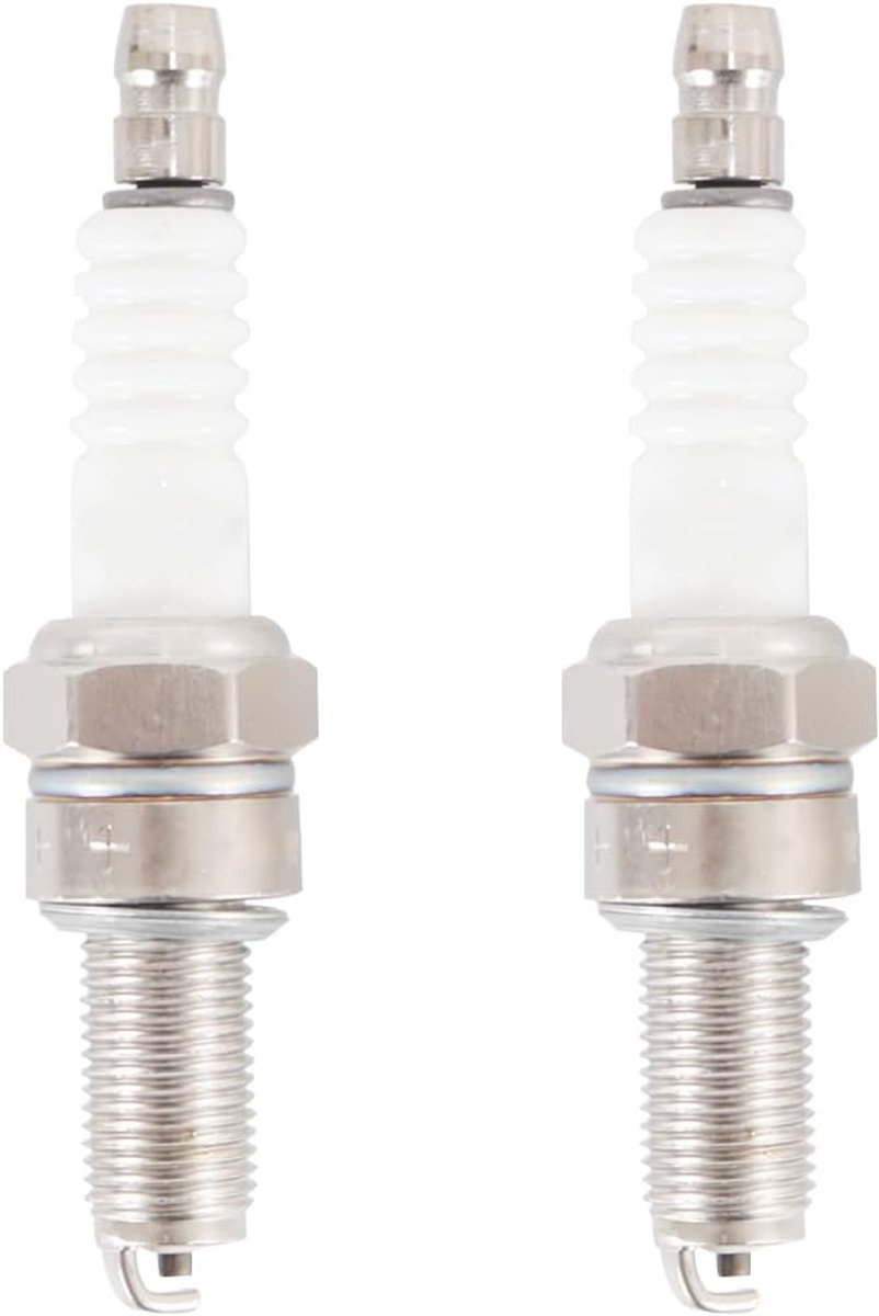 2 stuks bougie met 10 mm draad, betrouwbare vervangende bougies voor motorfietsen voor CBR250R, YZF-R3, Ninja 300, GSX250R, Suzuki, Yamaha, Honda, Kawasaki en meer