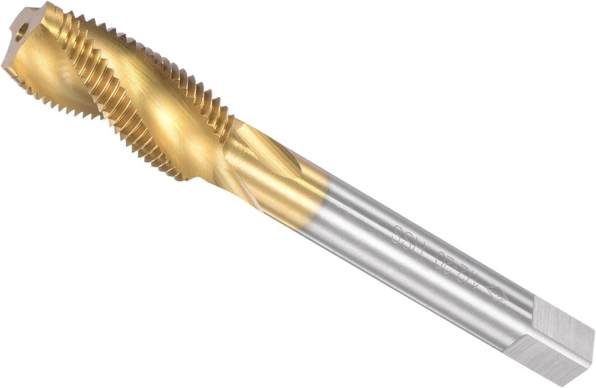 Threading Tap, 1/2-20 UNF Draadgrootte 3 Fluiten, Hoge Snelheid Staal Tikken Tool - (Toepassingen: voor het verwerken van gaten en kleverige materialen)