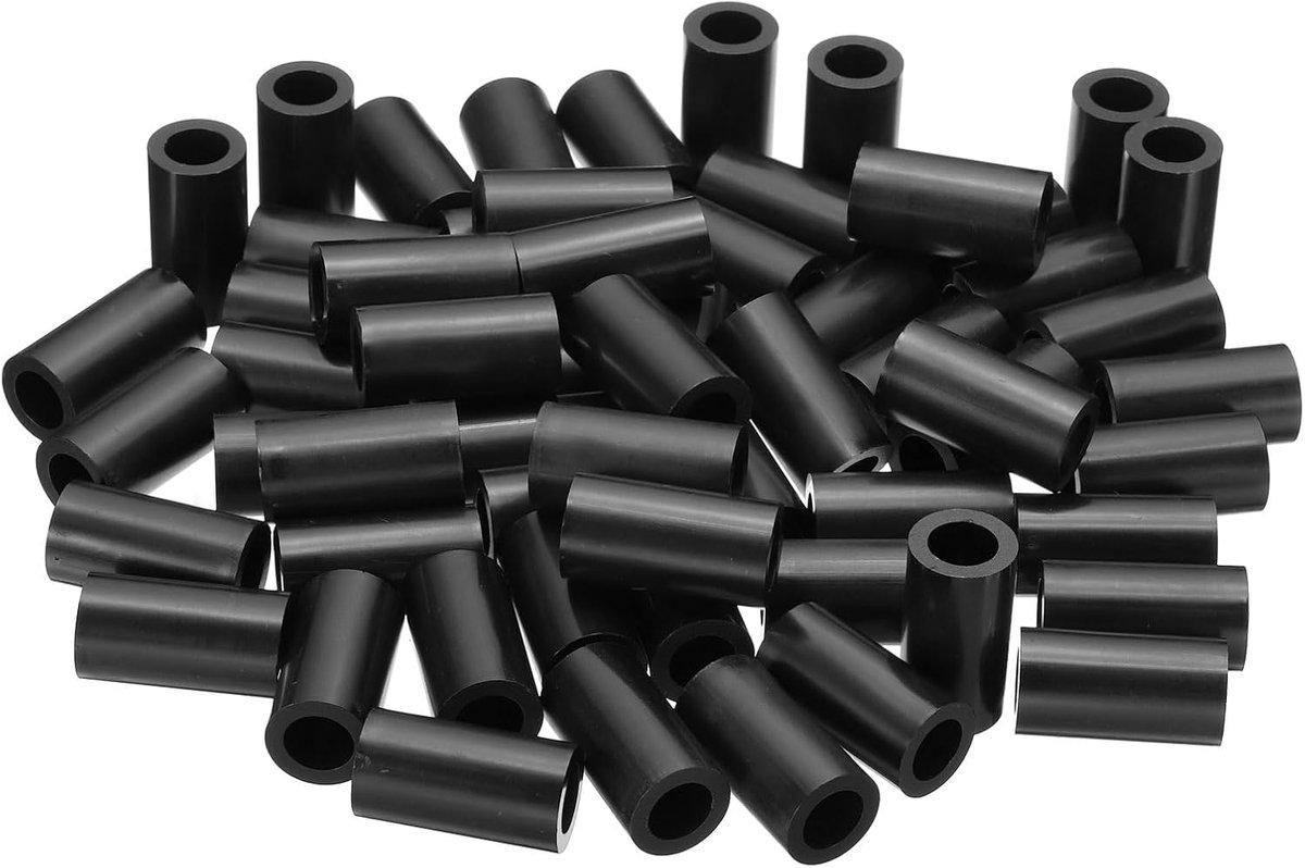 Ronde stopcontacten ABS afstandhouders sluitring, 60 stuks 10,2 mm ID, 16 mm OD, 35 mm lengte zonder schroefdraad, schakelaar en houder afstandhouders hardware voor M10 schroeven