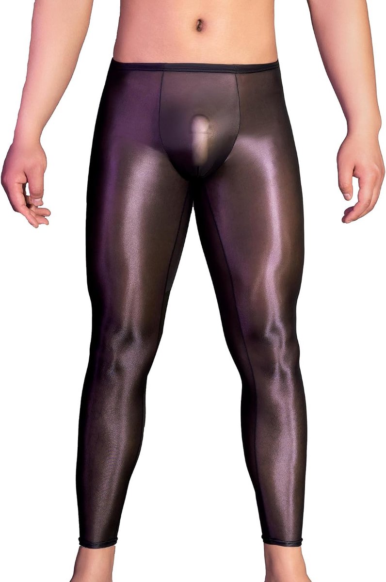 Actiekleding voor heren, transparante lange strakke broek, ultradunne leggings, nachthemden
