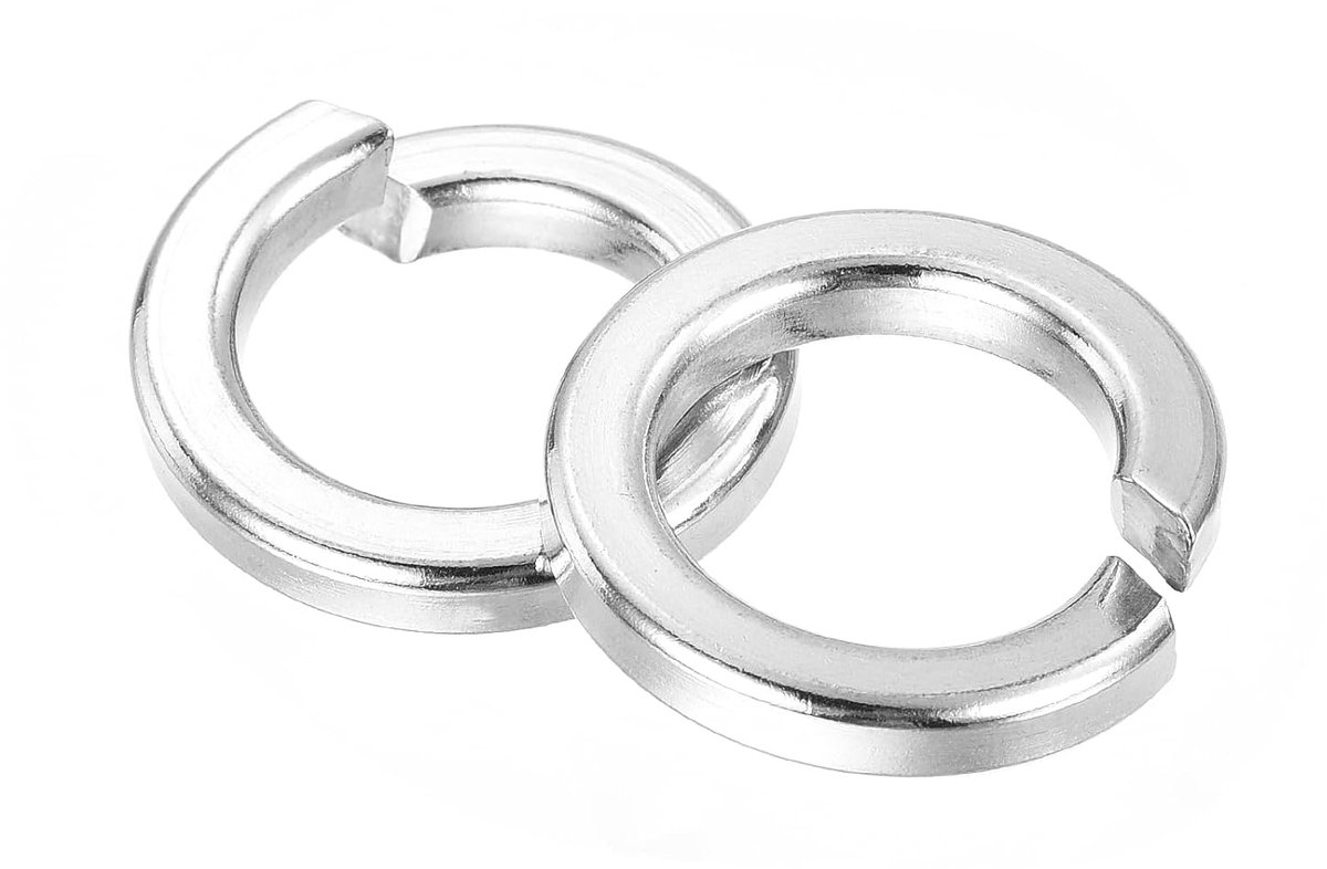 M16 veerring, 10 stuks, 304 roestvrij staal, metaal, veerring, borgring voor schroeven en machines