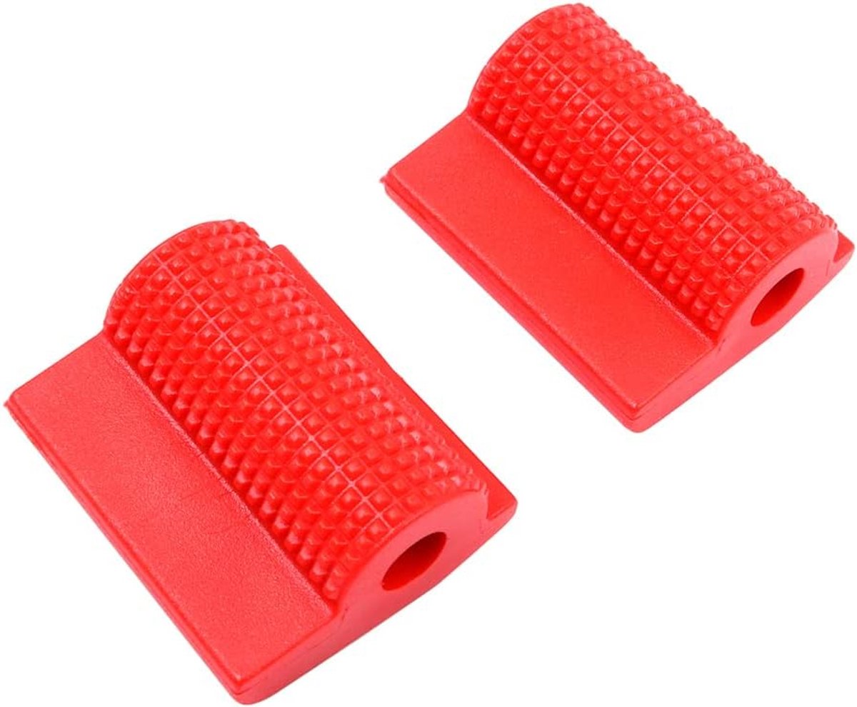 2 stuks rood schakelpedalen afdekking schakelpad rubber slijtvast antislip ontwerp binnendiameter 8 mm motorbescherming accessoires? r