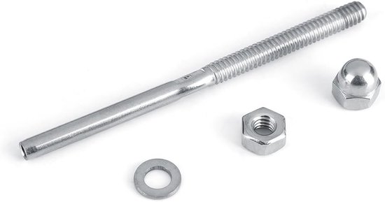 RVS Leuning Kabelspanner Stud End Terminal Hardware 10 stuks - Metaal Post Systeem van Merkloos — afbeelding 5
