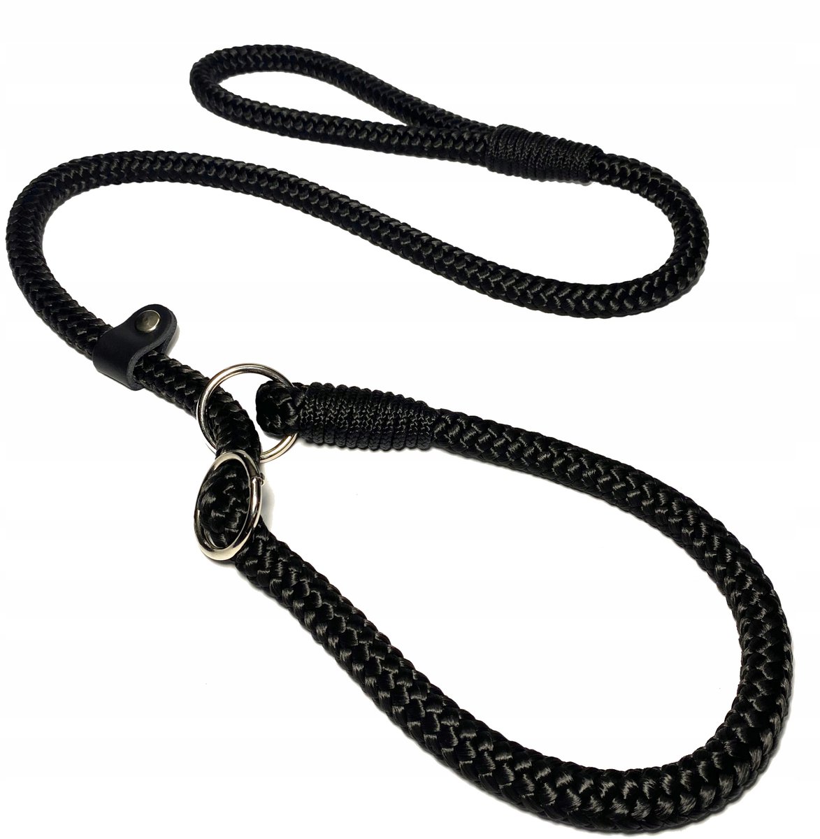 Gedragsriem voor honden, 140 cm, 14 mm dik, zwart