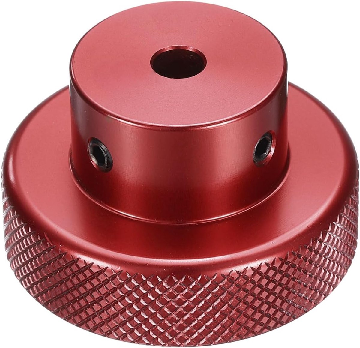 Aluminiumlegering handwiel 40 mm OD 5 mm boring aluminium freesmachine handvat machieedschap handwiel met sleutel en 2 stuks schroeven voor freesmachine draaimachine, rood