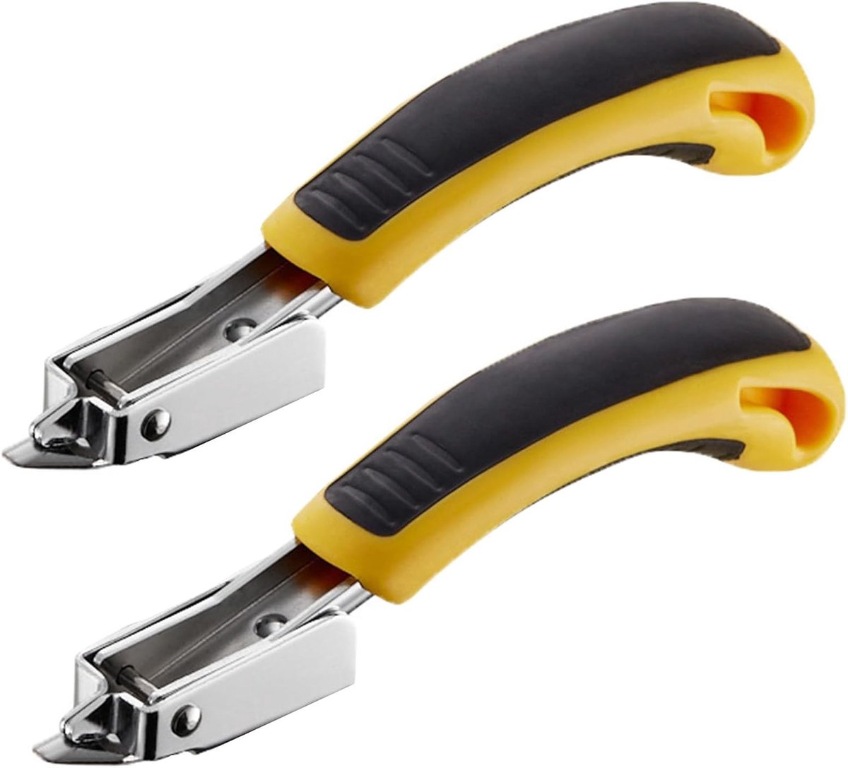 Gereedschap voor nietverwijderaar, 2 stuks niettrekker, zware nietverwijderaars, sterke niettrekker verwijderen met ergonomische handgreep voor kantoor, school en thuis