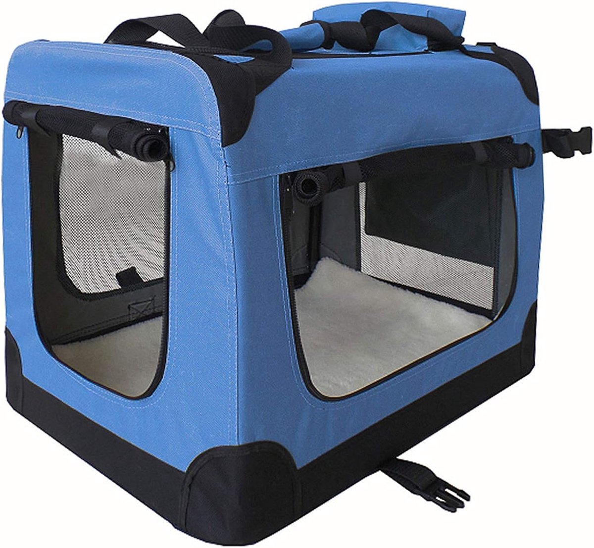 Opvouwbare hondenbox transporttas transportbox auto voor katten honden grote kleine box tas bed deken klein auto transport 7 maten zakken vijf kleuren, kleur: blauw, maat: XXXL (100 x 65 x 70 cm)