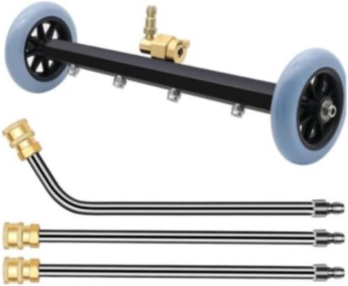 Chassis Cleaner - Hogedruk Bodemreiniger - 1/4 Quick Connector - Ideaal voor voertuigonderhoud - SnelShoppen