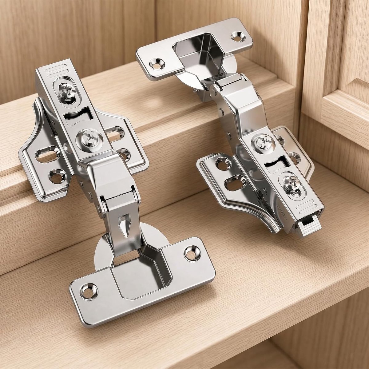 Scharnieren voor kastdeuren, 48 mm kledingkast softclose, potbanden 35 mm potscharnier, 105 graden keukenkast, kastscharnier, meubelscharnier, dempers