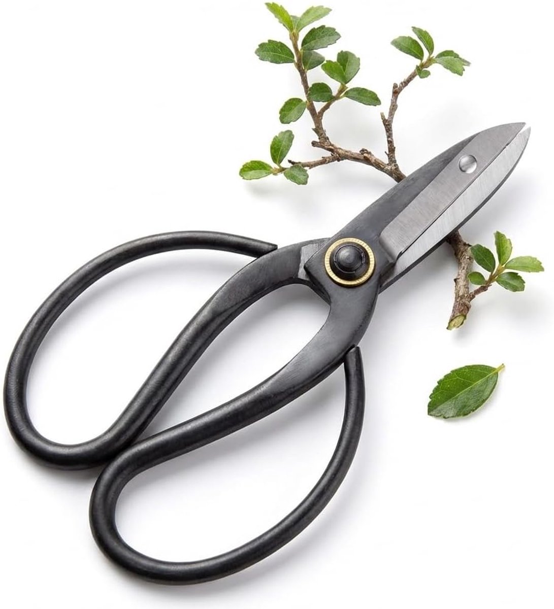 Stalen Bonsai Schaar - Traditioneel bonsaigereedschap voor professionele bonsaikweek - ideaal voor knoppen, bladeren & takken
