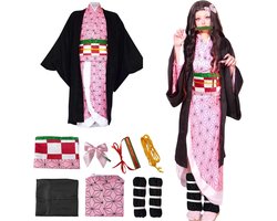 Anime Kostuum, Giyuu/Shinobu/Mitsuri/Muichirou/Tanjiro/Nezuko/Zenitsu Cosplay, Animekostuums voor Mannen en Vrouwen Karakter Kimono Uniform voor Carnaval, Halloween, Anime Conventies