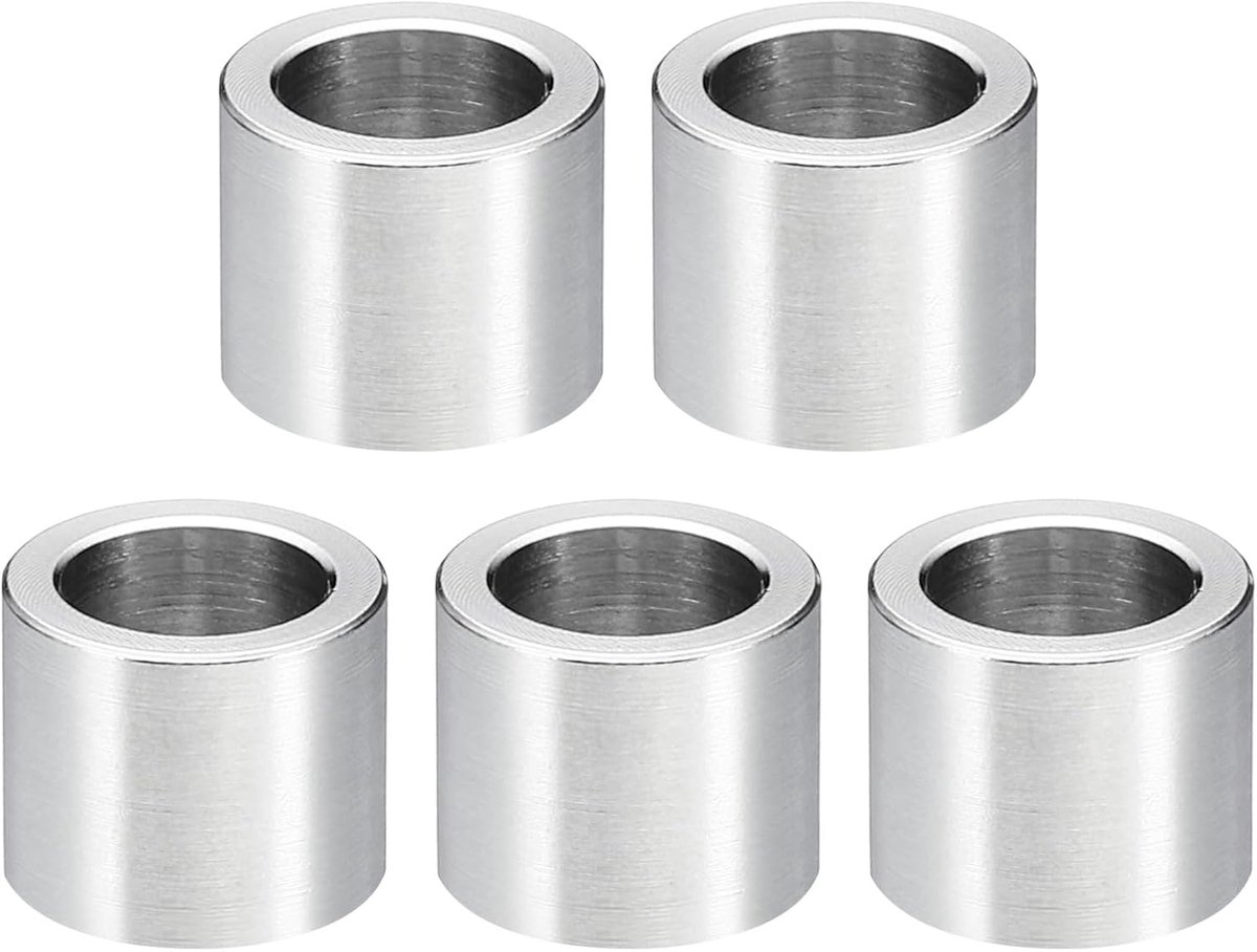 M8 roestvrijstalen afstandhouders, 5 stuks metalen afstandhouder roestvrij staal 8,2 mm ID x 12 mm OD x 10 mm L roestvrijstalen afstandhouder schroef afstandhouder voor 5/16 inch of M8 schroef