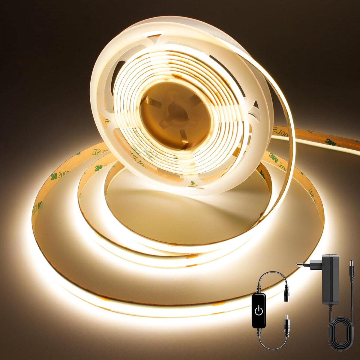 LED Strip 3M - Dimbare Dotless Verlichting - Warm Wit 3000K - Ideaal voor Binnenruimtes - ShopVlot