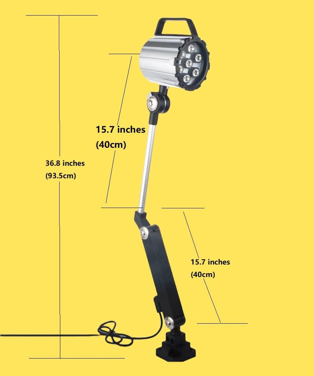 LED draaibank machine verlichting - 800 mm arm - waterdicht IP68 - multifunctioneel voor industriële toepassingen - ShopVlot