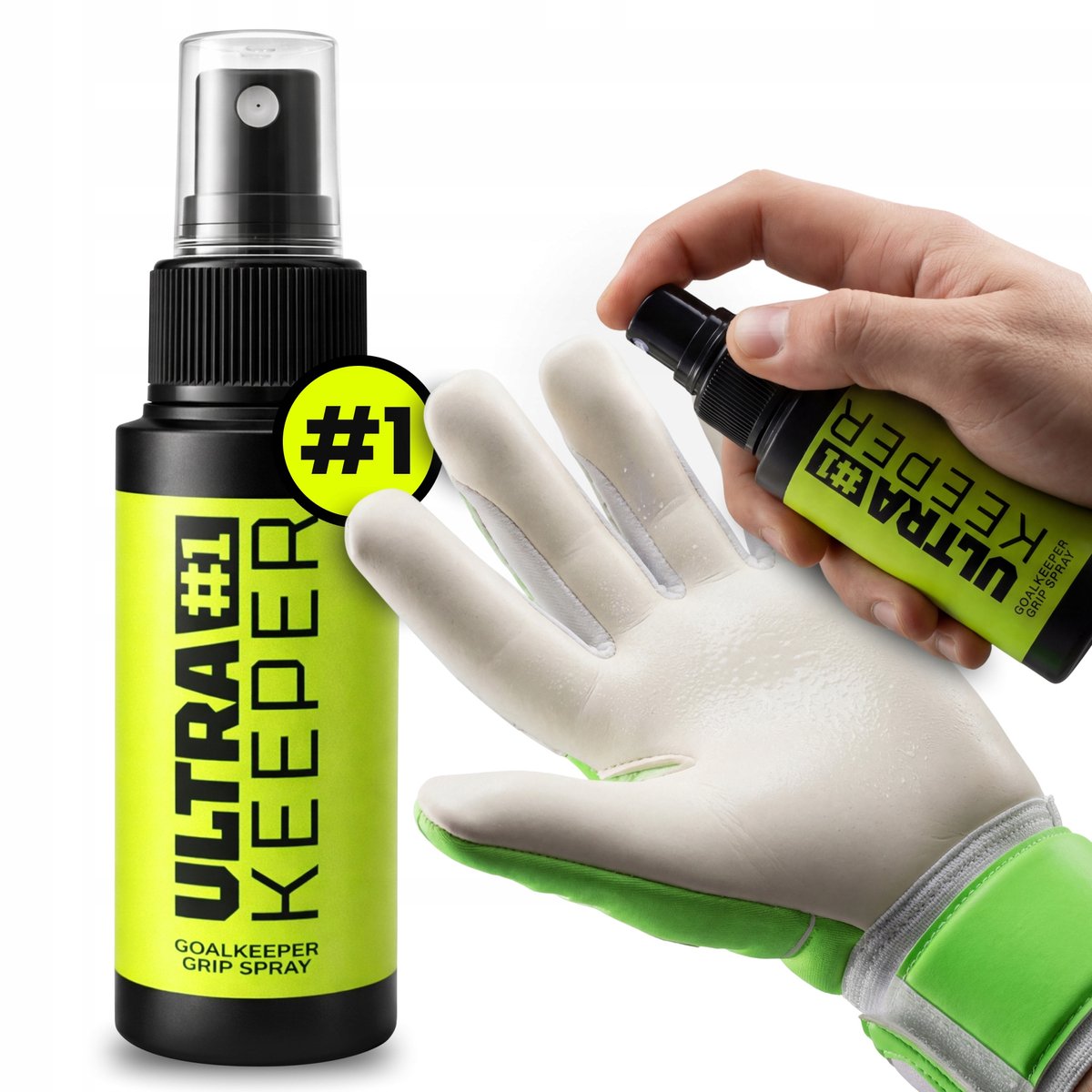 ULTRAKEEPER Spray: Maximale Grip voor Keepershandschoenen (50ml)