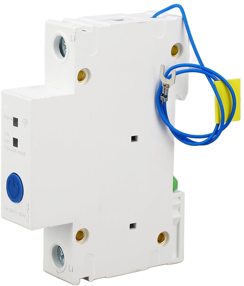 WIFI-stroomonderbreker 1P 230V - Slimme Schakelaar met Afstandsbediening - DIN-railmontage - ShopVlot