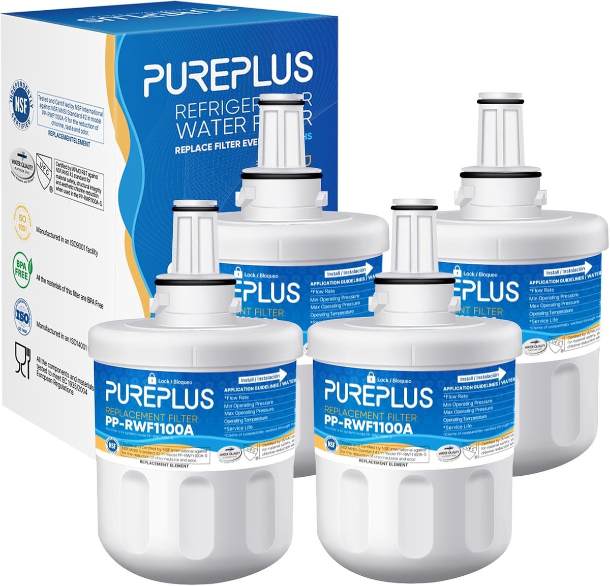 Waterfilter koelkast - compatibel met Samsung DA2900003G - verwijdert zware metalen - voor schoon drinkwater - ShopVlot