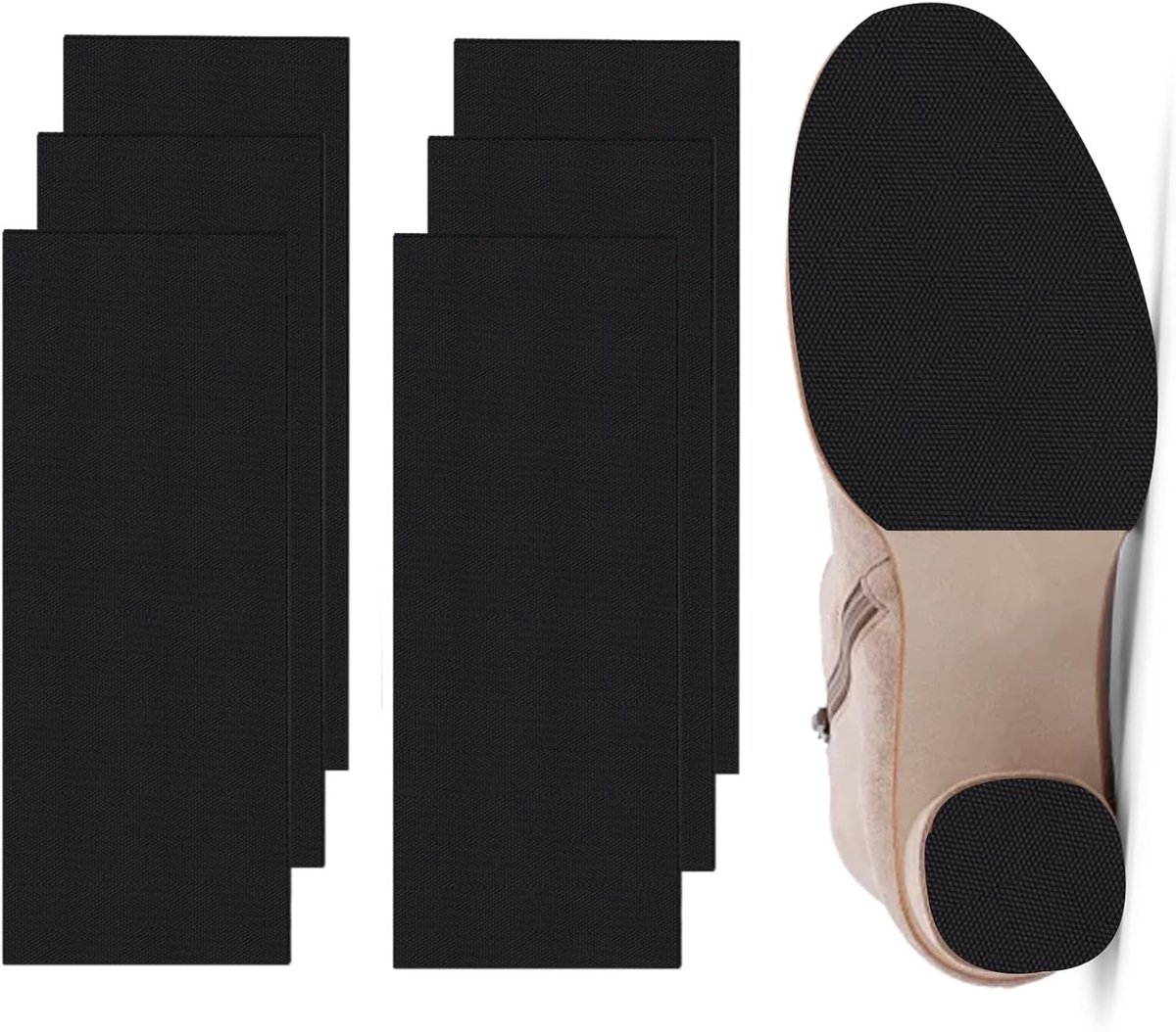 Schoenzoolbeschermer 6 stuks - Rubber antislip pads - Voor hoge hakken - Beschermt tegen slijtage - ShopVlot